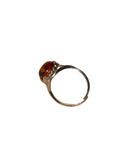 925 adjustable amber ring